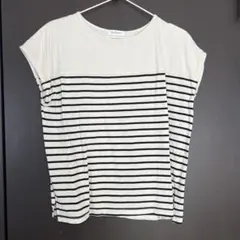 レディース ボーダー フレンチスリーブTシャツのサムネイル