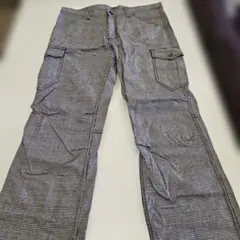 チェック柄カーゴパンツ 4ポケット