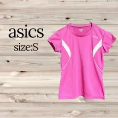 アシックス asics ランニングシャツ S ピンク トレーニングウェア ジム◎のサムネイル