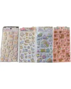 リラックマ　すみっコぐらし　ふにふにグリッターシール×4 1/19（月）発送