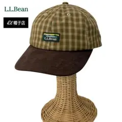SALE☀️L.L.Bean　CAP　チェック柄　オリーブ×ブラウンのサムネイル