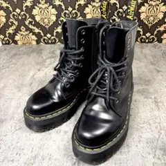 【美品】UK4 23cm ドクターマーチン JADON 厚底 サイドジップブーツ