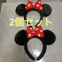 TDR ディズニーリゾート　ミニーマウス カチューシャ 2個セット ペア