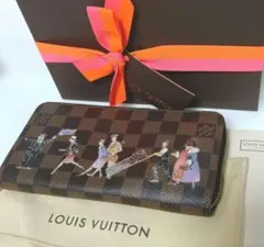 箱袋あり正規品/LOUIS VUITTON/ダミエ ジッピーウォレット長財布