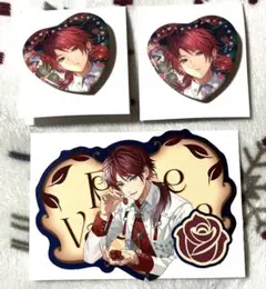 RoseValentine ローレン・イロアス ハート型缶バッジ にじさんじ