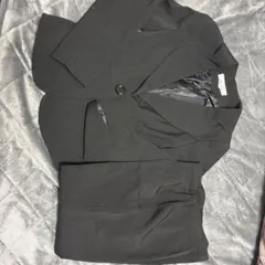 Yilishanei 黒 ビジネススーツ 上下セット