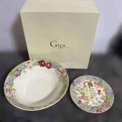 【美品】ジアンGien ミルフルール　ボウル　カナッペプレート　セットのサムネイル
