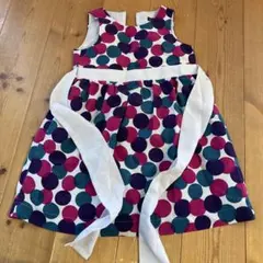 べべ　ノースリーブドット柄ワンピース　110