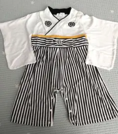 袴風　ベビーロンパース　セレモニー　初節句　お宮参り 　こどもの日　80サイズ