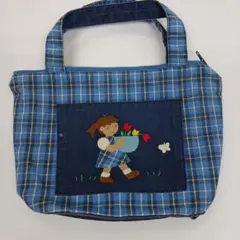 ファミリア　持ち手付きポーチ