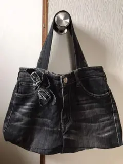 ジーンズリメイクバッグ