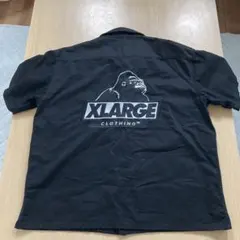 XLARGE 半袖ワークシャツ ブラック ゴリラロゴ 刺繍　Mのサムネイル