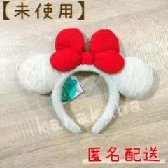 ミニー カチューシャ ディズニー クリスマス 2023 リルリンリン ニット調