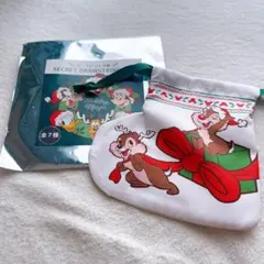 ディズニーストア クリスマス巾着 チップとデール