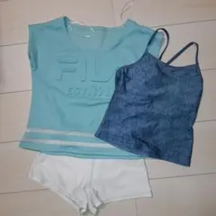 FILA　 水着3点セット 130cm