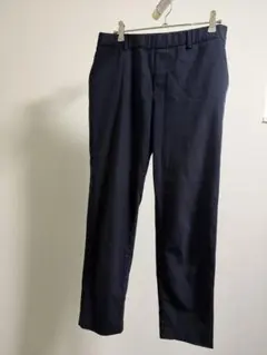 UNIQLO レディーススマートスタイルアンクルパンツ　ネイビーL
