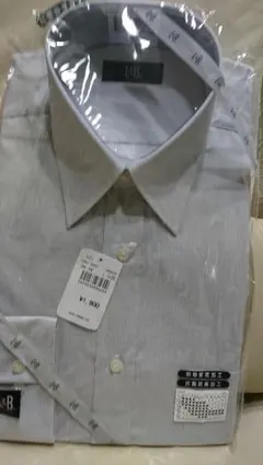 B.B.ストライプ ワイシャツ 形態安定加工37-76