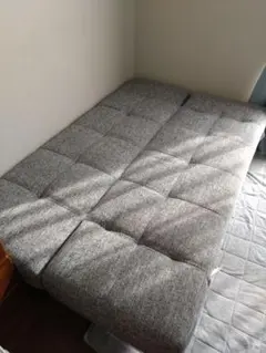 グレー ソファベッド 【引き取り限定】