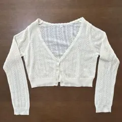 【値下げ】a.v.v　ニットカーディガン　140cm 白