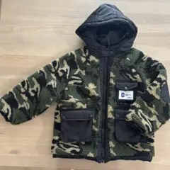 新品 韓国子供服 迷彩柄フリースジャケット ダウンジャケット ミリタリー