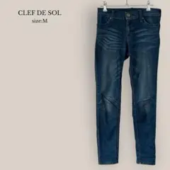 クレドソルCLEF DE SOLスキニーデニム　ジーンズ　ローライズ　ストレッチのサムネイル