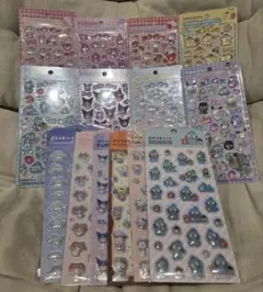 ボンボンドロップシール　サンリオ8種 ぷくっとシール6種セット