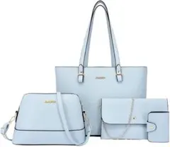 トートバッグ レディース キャリーオンバッグ 3点セット 水色