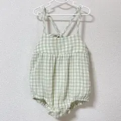 tete a tete ギンガムチェックロンパース