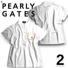 パーリーゲイツ ゴルフ ストレッチ 半袖 ポロシャツ ウェア 2