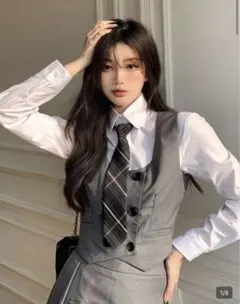 SHEIN グレーベスト