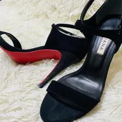 美品 DIANA ダイアナ　レッドソール サンダル　ミュール 24cm