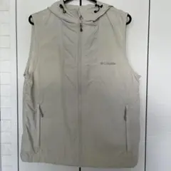컬럼비아 후드 베스트 베이지 M