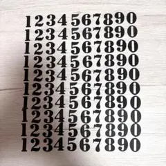 ダイカット　数字＊453 コラージュ　素材　クラフトパンチ 黒　ブラック
