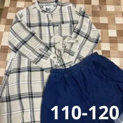 GLOBAL WORK チェック柄ワンピースとショートパンツセット L