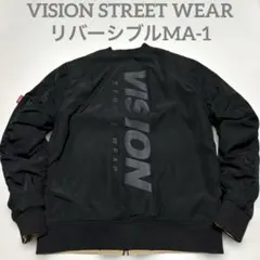 美品VISION STREET WEAR MA-1 ジャケット リバーシブル　M