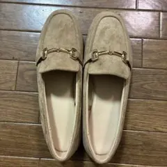 ジーユー ビットローファー ベージュ XL