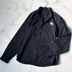 ✨美品✨アバクロンビー&フィッチ　濃紺長袖シャツ　XL fj720