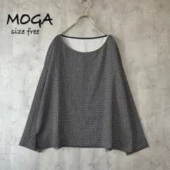 モガ　MOGA 総柄　カットソー　ブラウス　トップス