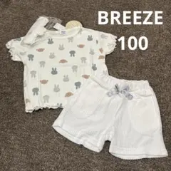 新品　100サイズ BREEZE ミッフィー 半袖パジャマ　ヘアバンド付　夏のサムネイル