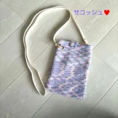 在庫限り！　ハンドメイド 　サコッシュ　ピンク