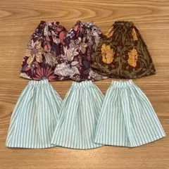 ハンドメイド服 22センチ 1/6 ドール スカート プリーツスカート7