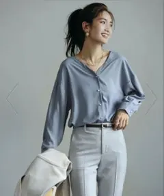 値下げアルページュストーリー袖口レースレイヤード風ニット完売