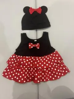 ミニーマウス風 ワンピース 80cm