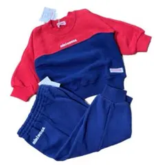 【新品未使用】激レア　当時物　レトロ　バックロゴトレーナー　セットアップ