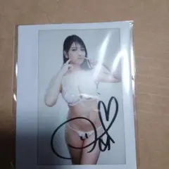 ま*ん様 福井梨莉華 サイン入り水着チェキ - メルカリ