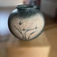 花瓶 明山作 信楽焼き - メルカリ