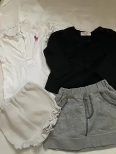 まとめ売り80から90、長袖、ポロシャツワンピース、スカート他