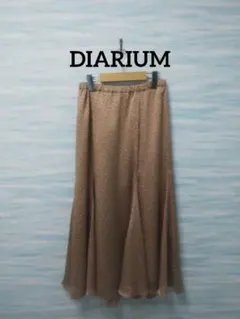 【DIARIUM】新品未使用　Mサイズ　ベージュ ドット柄 ロングスカート