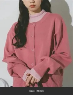 【VANNIE U】リングスナップニットブルゾン