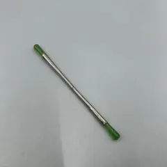 249ヴィンテージ　金属　かんざし　緑石の髪飾り